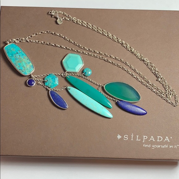 N2858 retired Silpada Go Geo Necklace